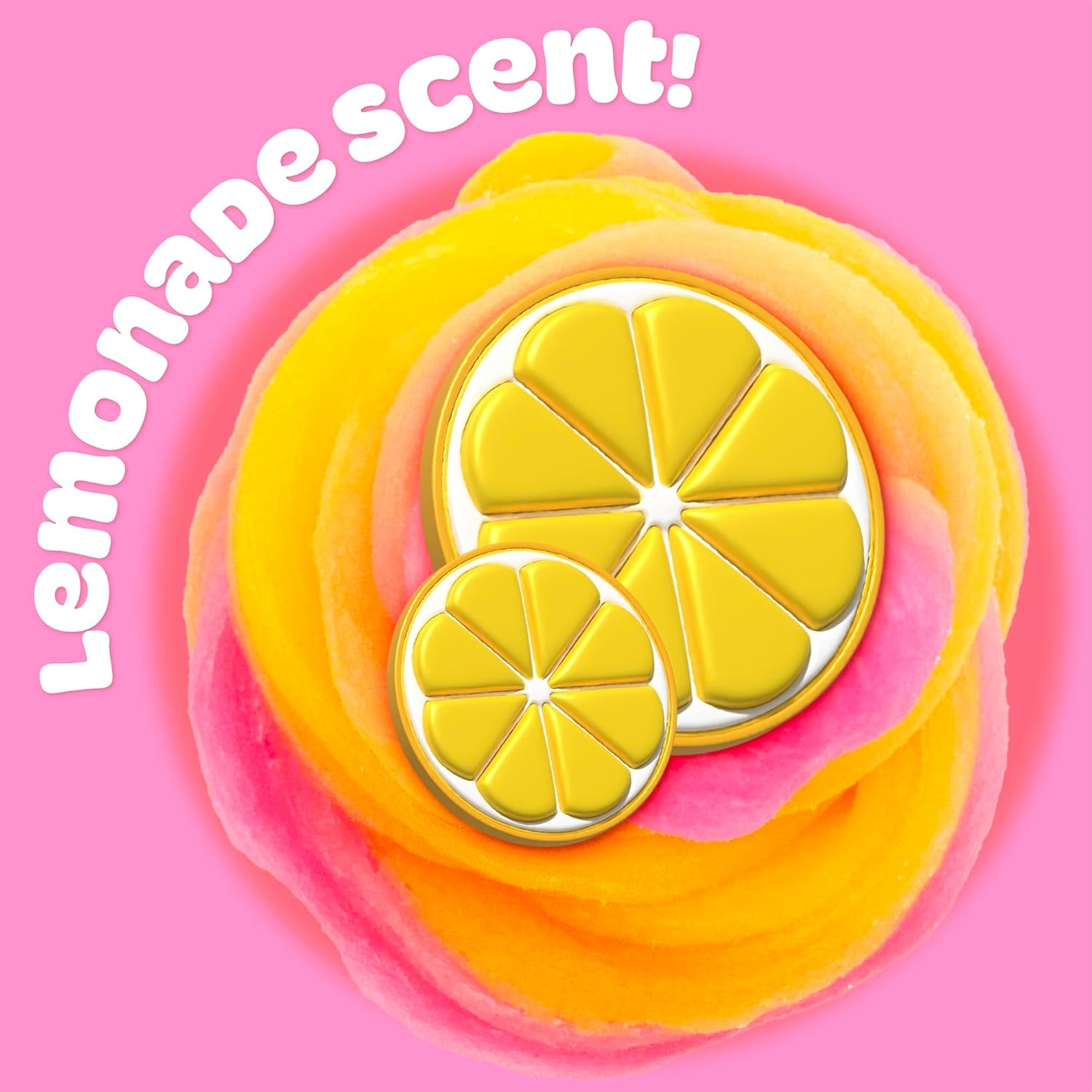 Play-Doh Cloud, rose et jaune, parfum limonade, boîte simple 170 g